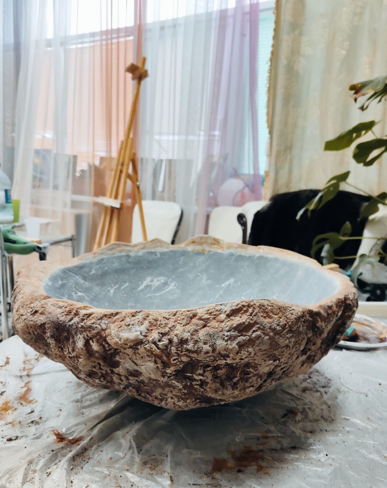 Раковина из арт-бетона